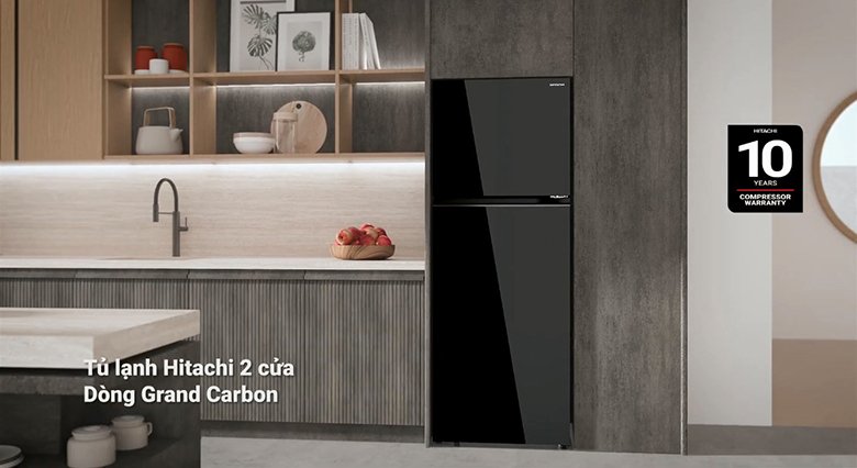 tủ lạnh hitachi inverter 407 lít hrtn6443sagbkvn