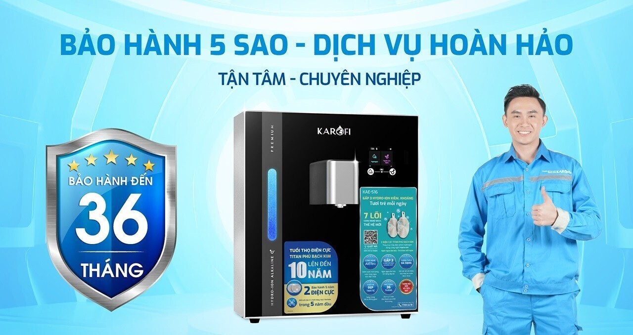 máy chuyển đổi hydro-ion kiềm karofi kae-s16