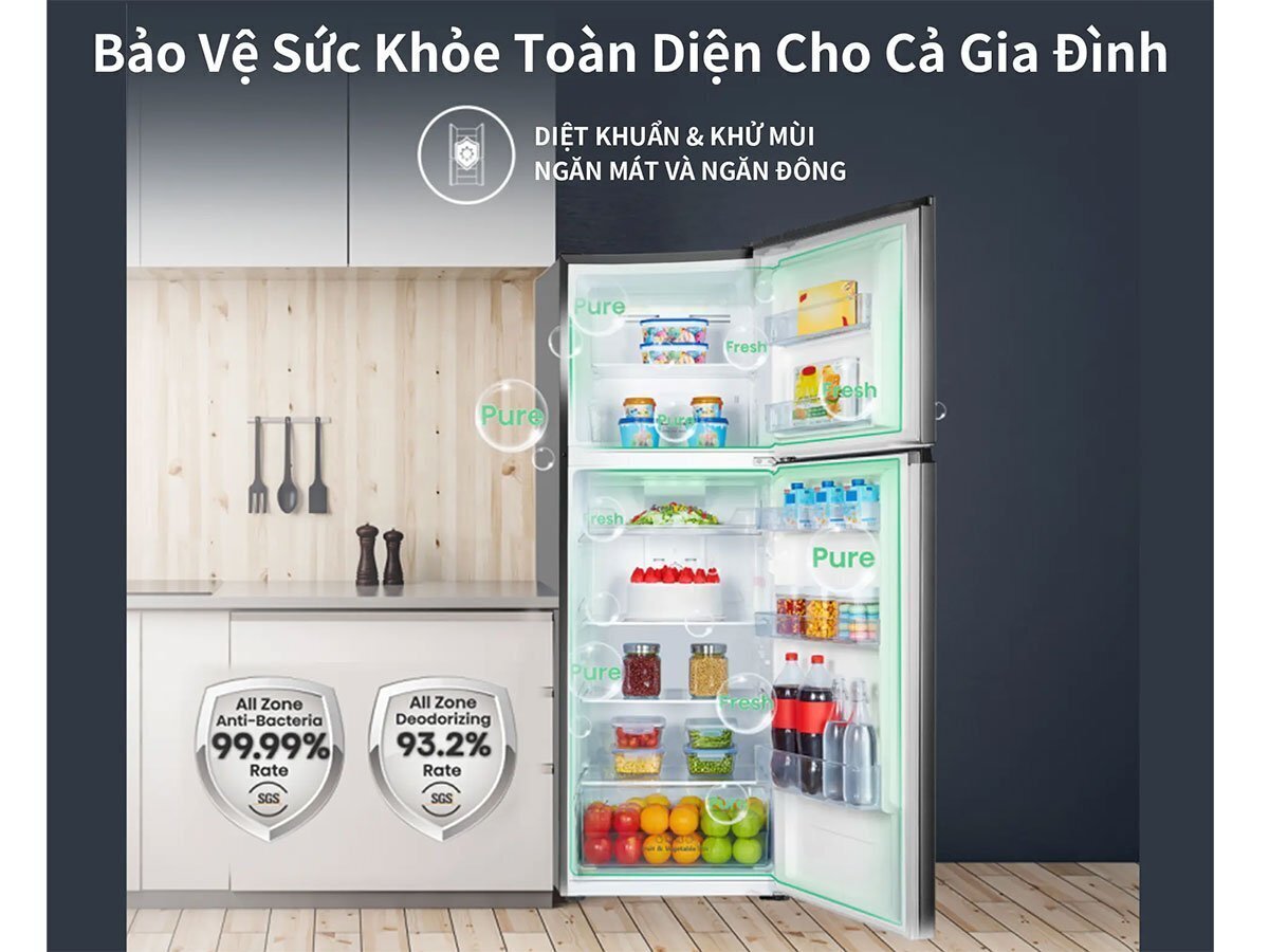 tủ lạnh hisense inverter 249 lít rt328n4ebnd