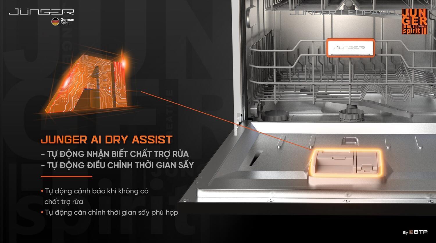 máy rửa bát junger leopard dwj-136-vg