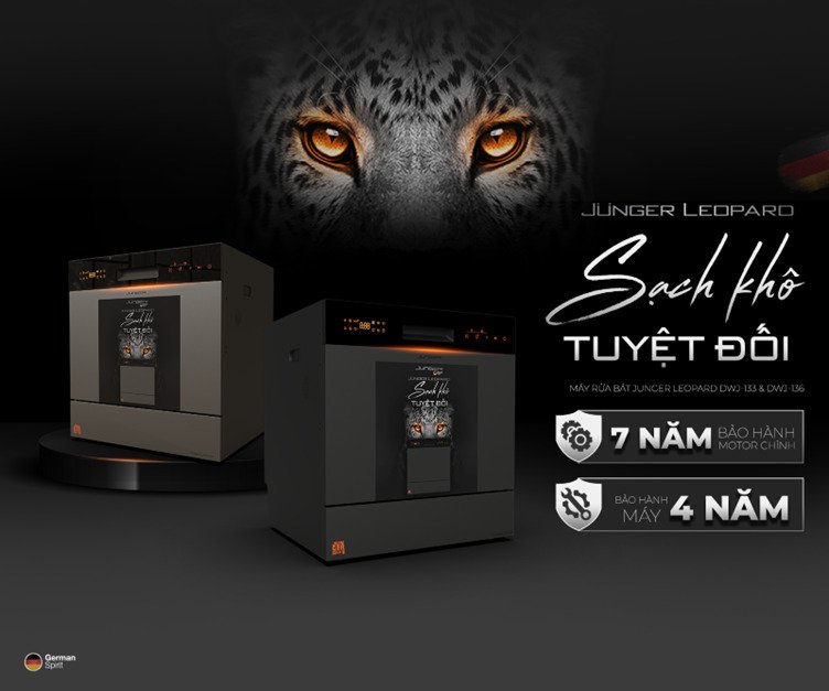 máy rửa bát junger jg leopard dwj-133-ms
