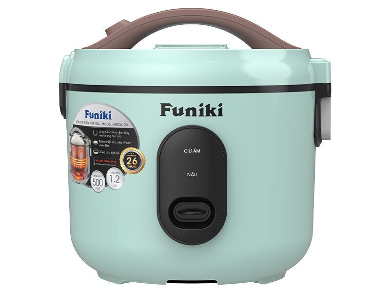 nồi cơm điện nắp gài 1.2 lít hòa phát funiki hrc6123