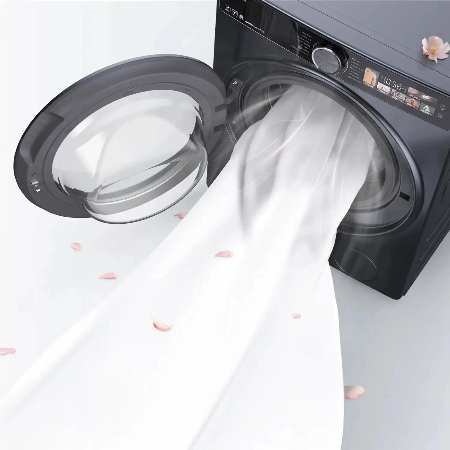 máy giặt sấy toshiba inverter giặt 13 kg - sấy 8 kg twd-t25bzp140mwv(mg)