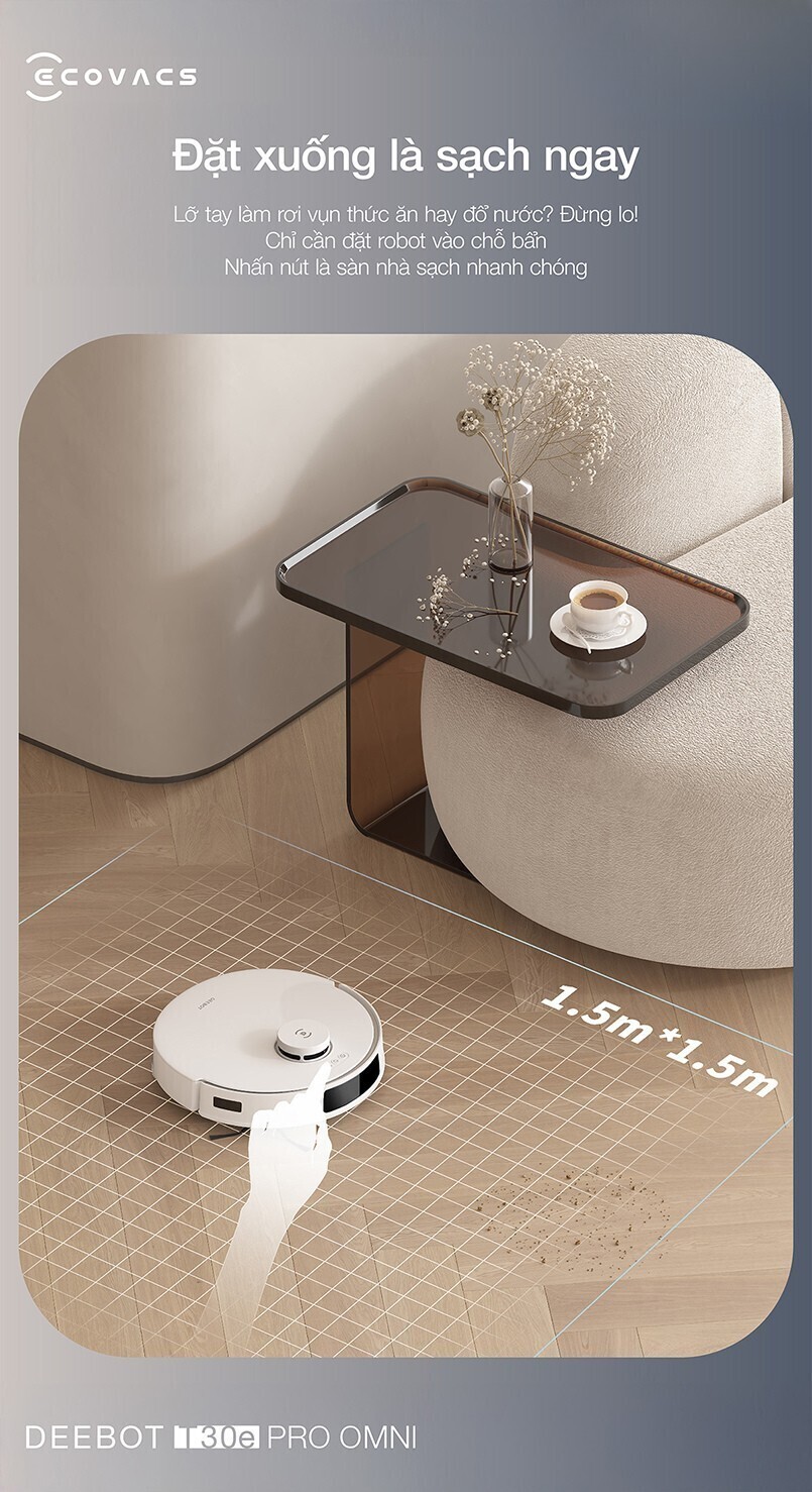 robot hút bụi lau nhà ecovacs deebot t30e pro omni
