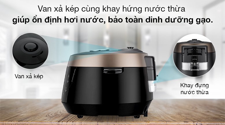 nồi cơm điện tử áp suất cuckoo 1.8 lít crp-pk1000s/bkcgvncv