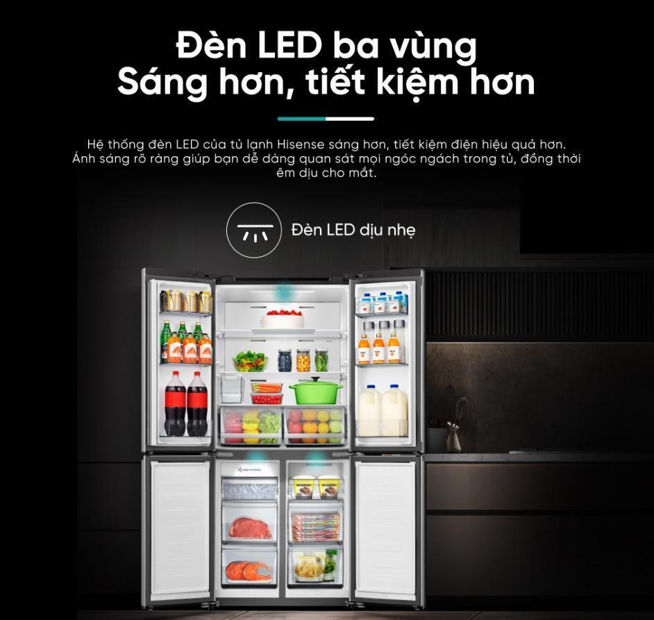 tủ lạnh hisense inverter 488 lít rq630n4ebui3