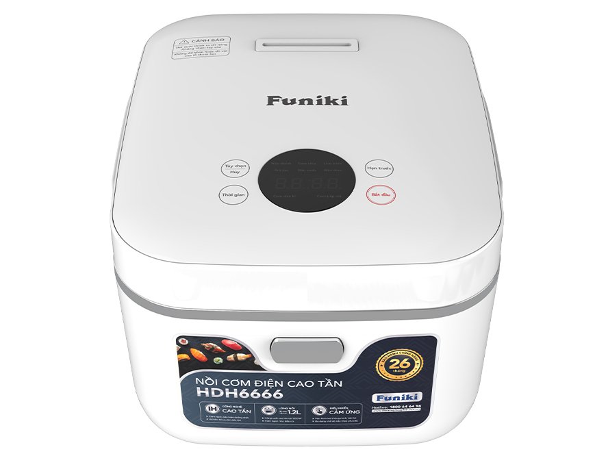 nồi cơm điện cao tần 1.2 lít hòa phát funiki hdh6666