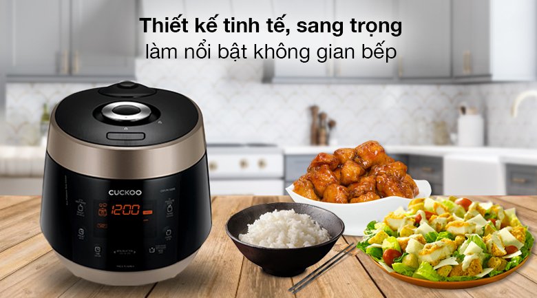 nồi cơm điện tử áp suất cuckoo 1.8 lít crp-pk1000s/bkcgvncv