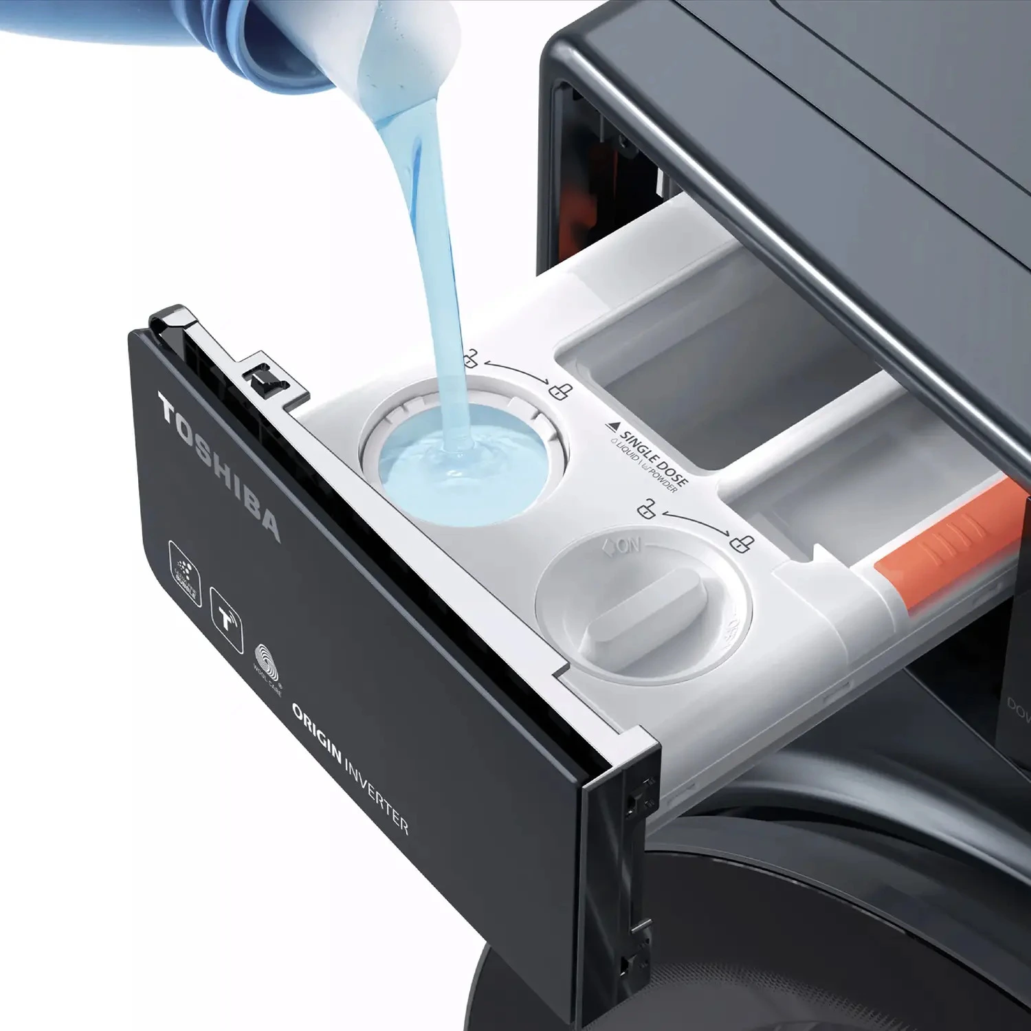 máy giặt sấy toshiba inverter giặt 13 kg - sấy 8 kg twd-t25bzp140mwv(mg)