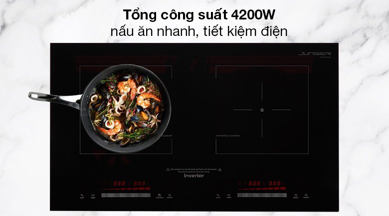 bếp từ hồng ngoại âm junger sis-66 4200w