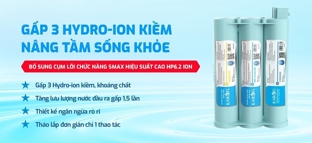 máy chuyển đổi hydro-ion kiềm karofi kae-s16