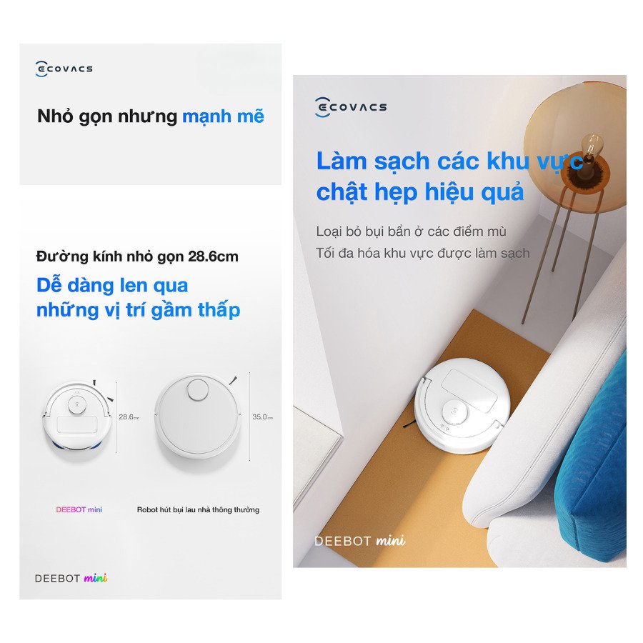 robot hút bụi ecovacs deebot mini