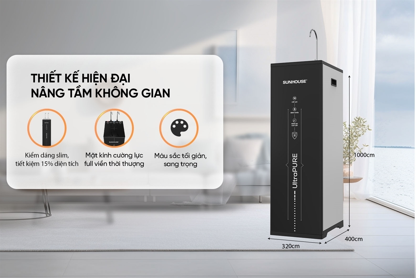 máy lọc nước ro ultrapure sunhouse 10 lõi sha8693l