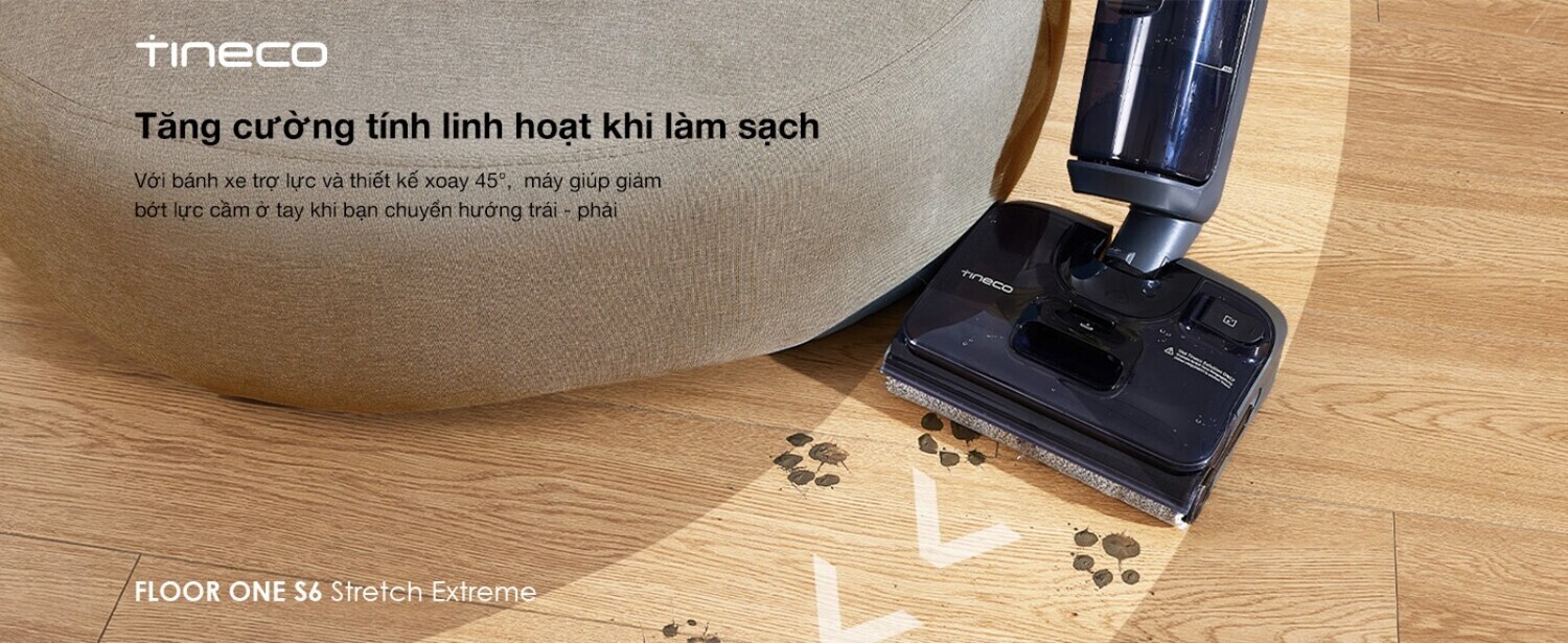 máy hút bụi lau nhà tineco floor one s6 stretch extreme