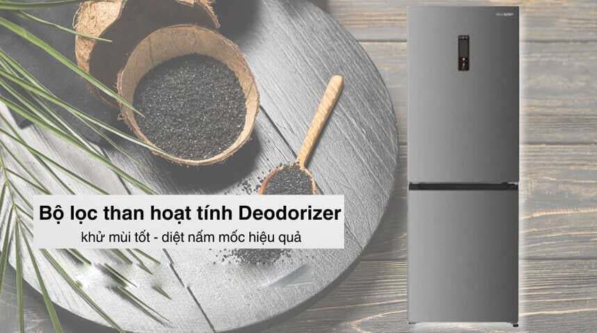 tủ lạnh sharp inverter 357 lít sj-bf330v-sl