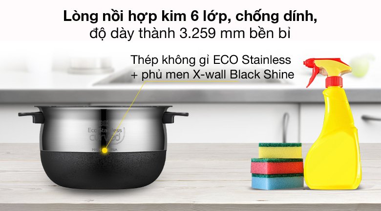 nồi cơm áp suất cao tần cuckoo 1.8 lít crp-lhtr1009f/bksivncv