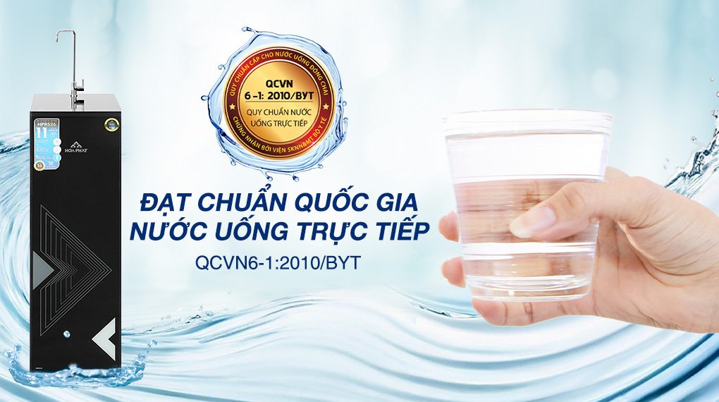 máy lọc nước ro hydrogen hòa phát hpr526 11 lõi