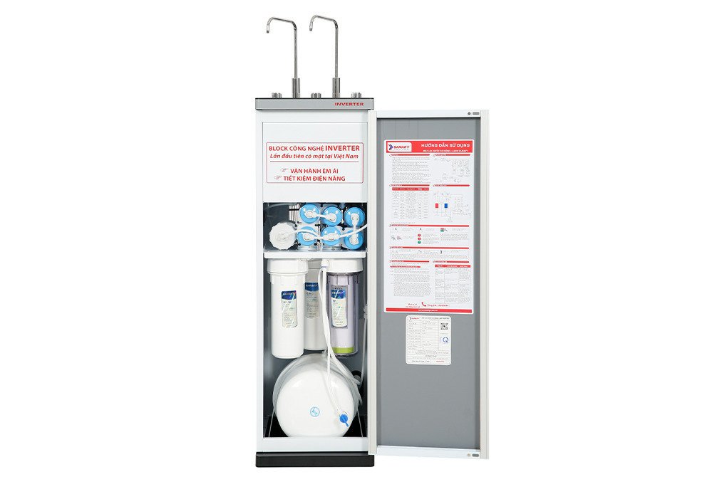 máy lọc nước ro nóng nguội lạnh sanaky inverter vh-3210vd3 10 lõi