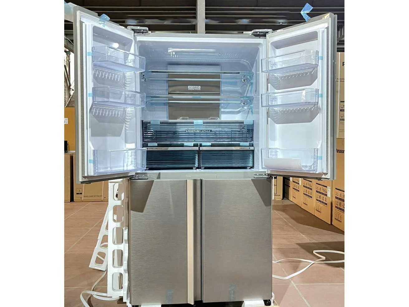 tủ lạnh sharp inverter 572 lít sj-fx650v-sl