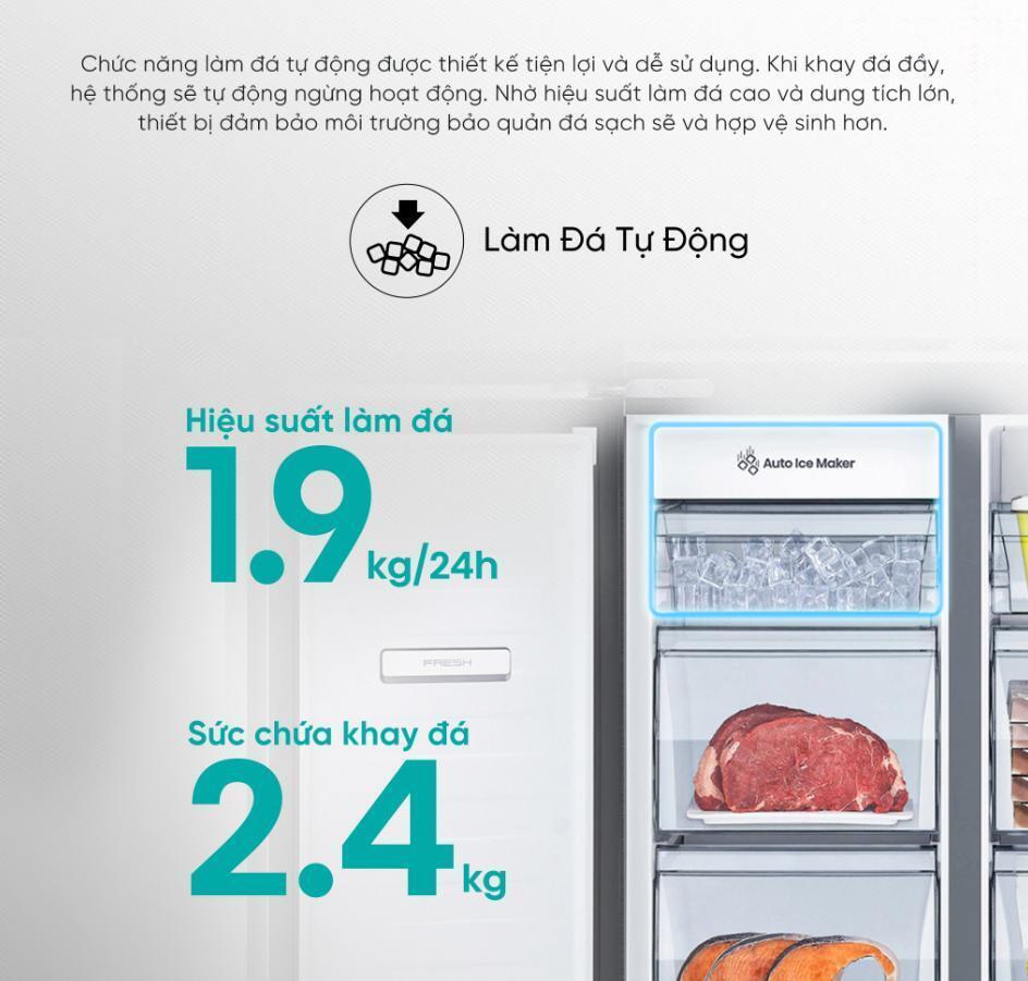 tủ lạnh hisense inverter 488 lít rq630n4ebui3