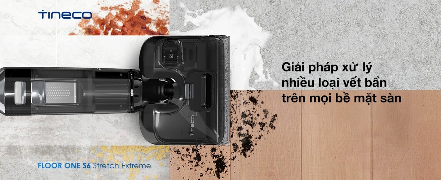 máy hút bụi lau nhà tineco floor one s6 stretch extreme