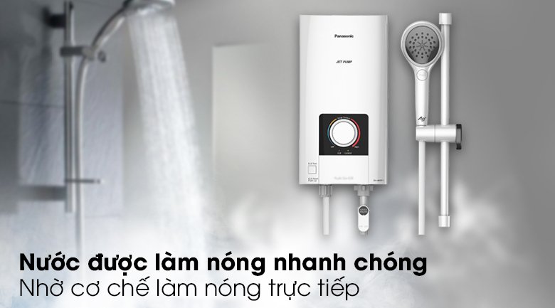 máy nước nóng trực tiếp panasonic 4500w dh-4ntp1vm ( có bơm)