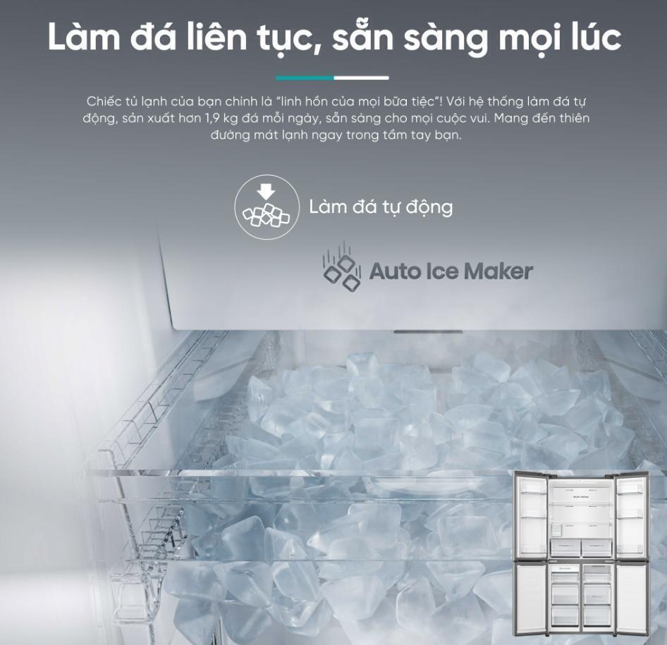 tủ lạnh hisense inverter 488 lít rq630n4ebui3