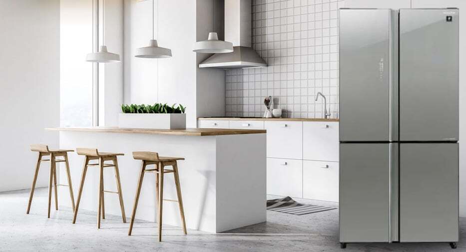 tủ lạnh sharp inverter 572 lít sj-fxp650vg-sl