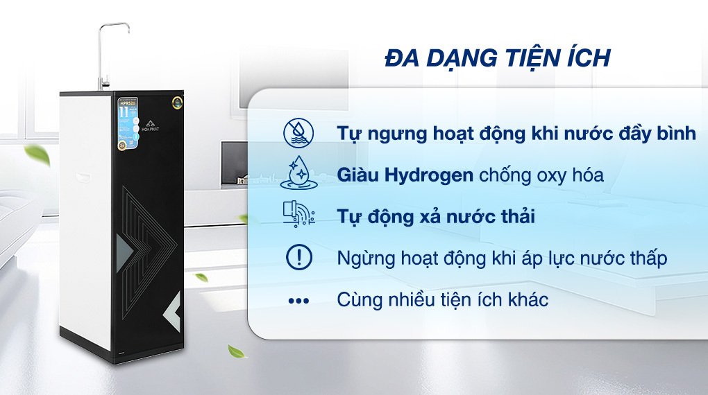 máy lọc nước ro hydrogen hòa phát hpr526 11 lõi