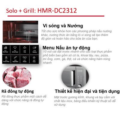 lò vi sóng có nướng 23l hitachi hmr-dg2312