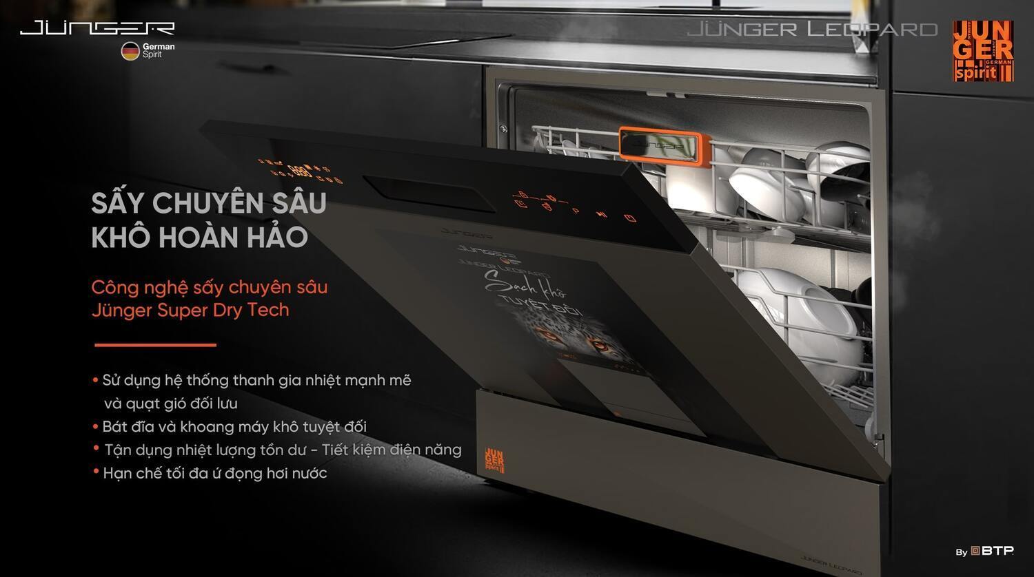 máy rửa bát junger jg leopard dwj-133-ms