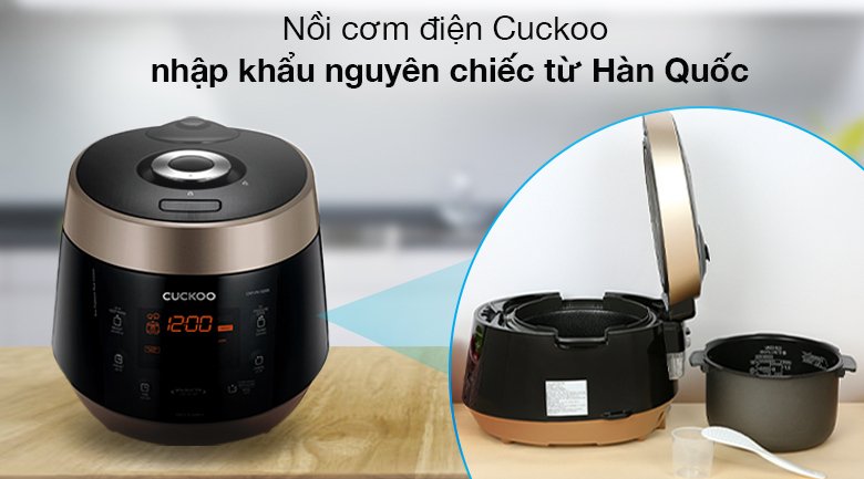 nồi cơm điện tử áp suất cuckoo 1.8 lít crp-pk1000s/bkcgvncv