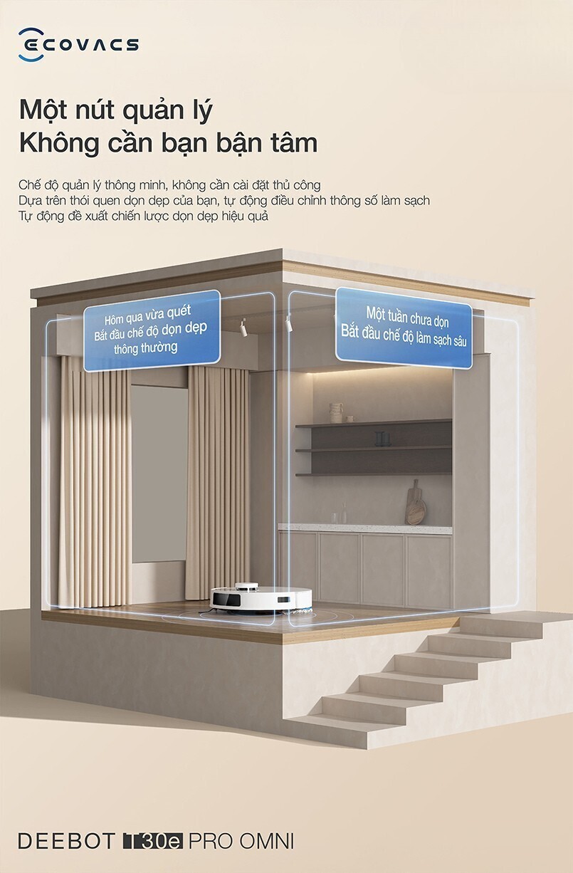 robot hút bụi lau nhà ecovacs deebot t30e pro omni