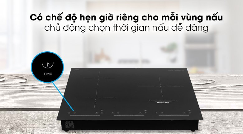 bếp từ hồng ngoại 3 vùng nấu âm junger cej-300-iif 5400w
