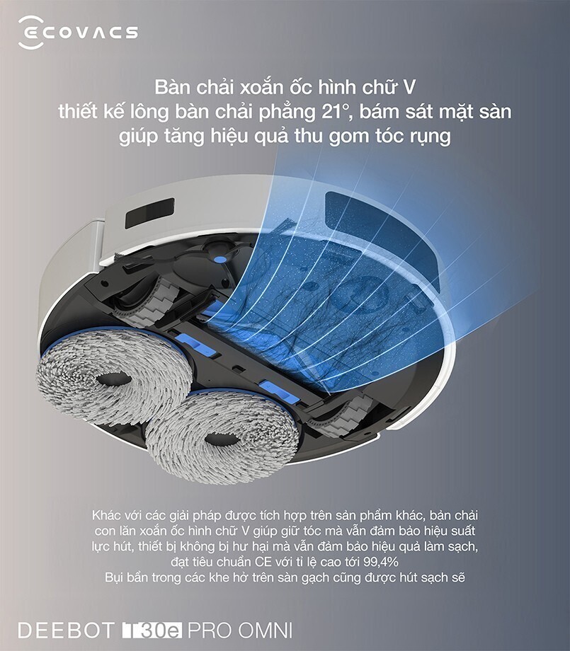 robot hút bụi lau nhà ecovacs deebot t30e pro omni