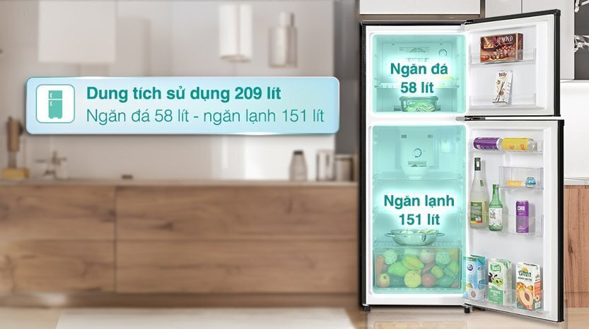 tủ lạnh funiki 209 lít hr-t6209tdg ghi xám đen