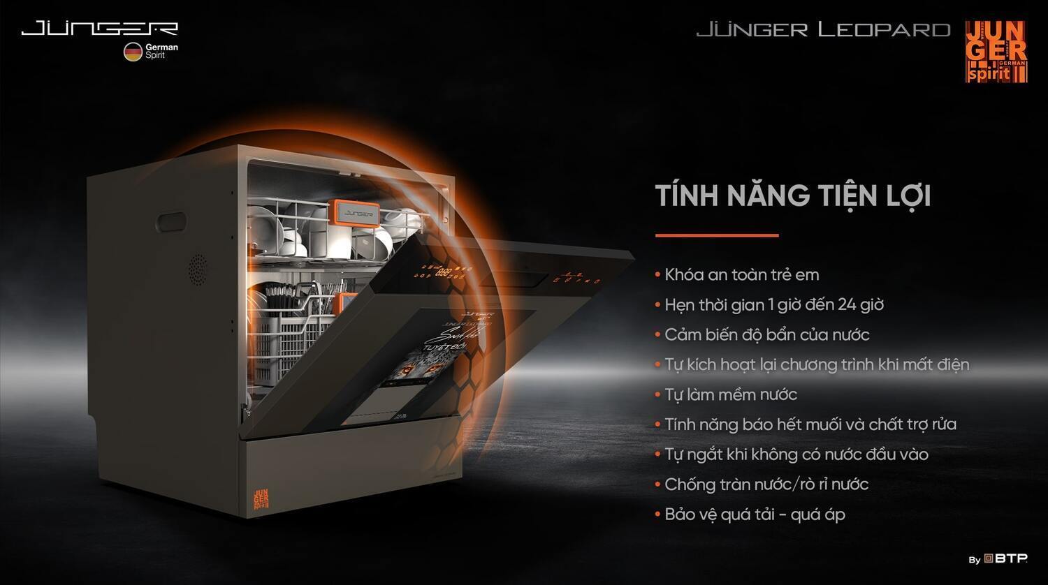 máy rửa bát junger jg leopard dwj-133-ms