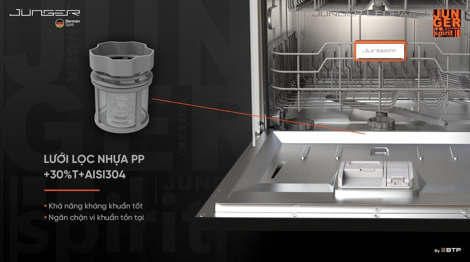 máy rửa bát junger leopard dwj-136-vg