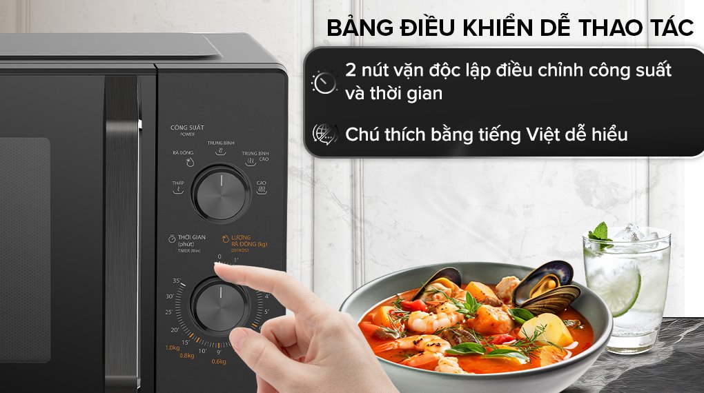 lò vi sóng toshiba mw3-mm25pe(bk) 25 lít