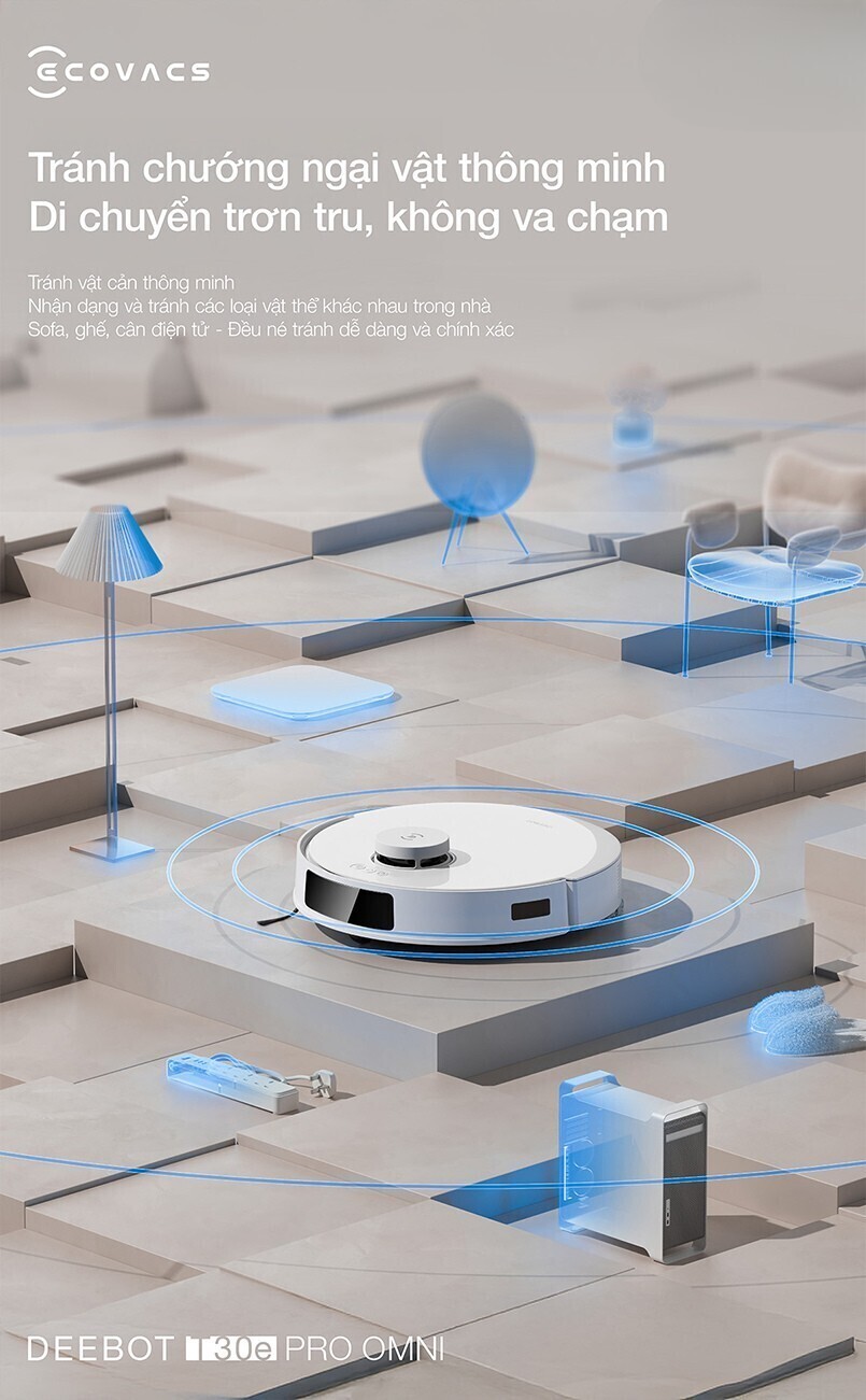 robot hút bụi lau nhà ecovacs deebot t30e pro omni