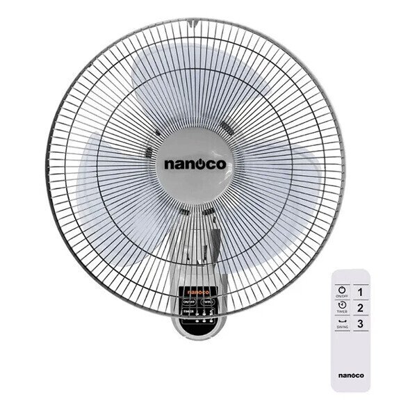 quạt treo tường nanoco nwf1612rc-g
