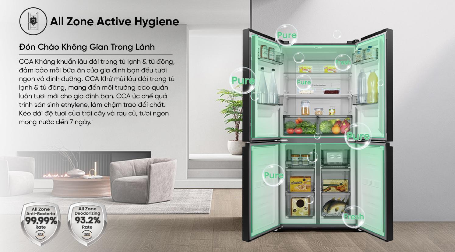 tủ lạnh hisense inverter 427 lít rq559n4ebnd