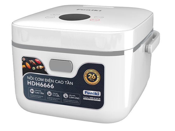 nồi cơm điện cao tần 1.2 lít hòa phát funiki hdh6666