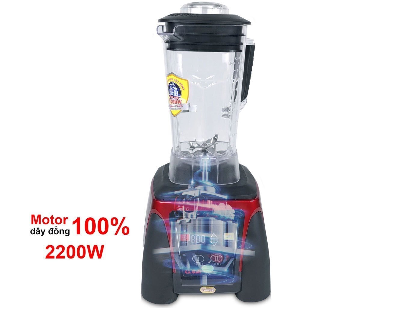máy xay sinh tố công nghiệp gali gl-1528