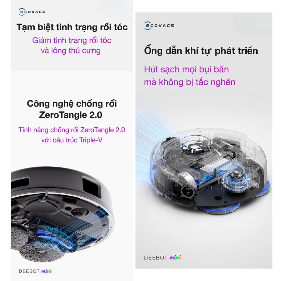 robot hút bụi ecovacs deebot mini