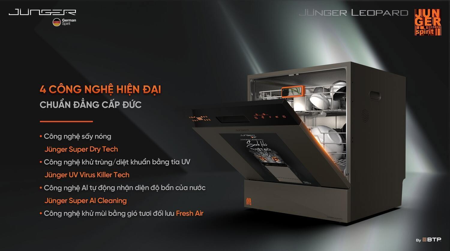 máy rửa bát junger jg leopard dwj-133-ms