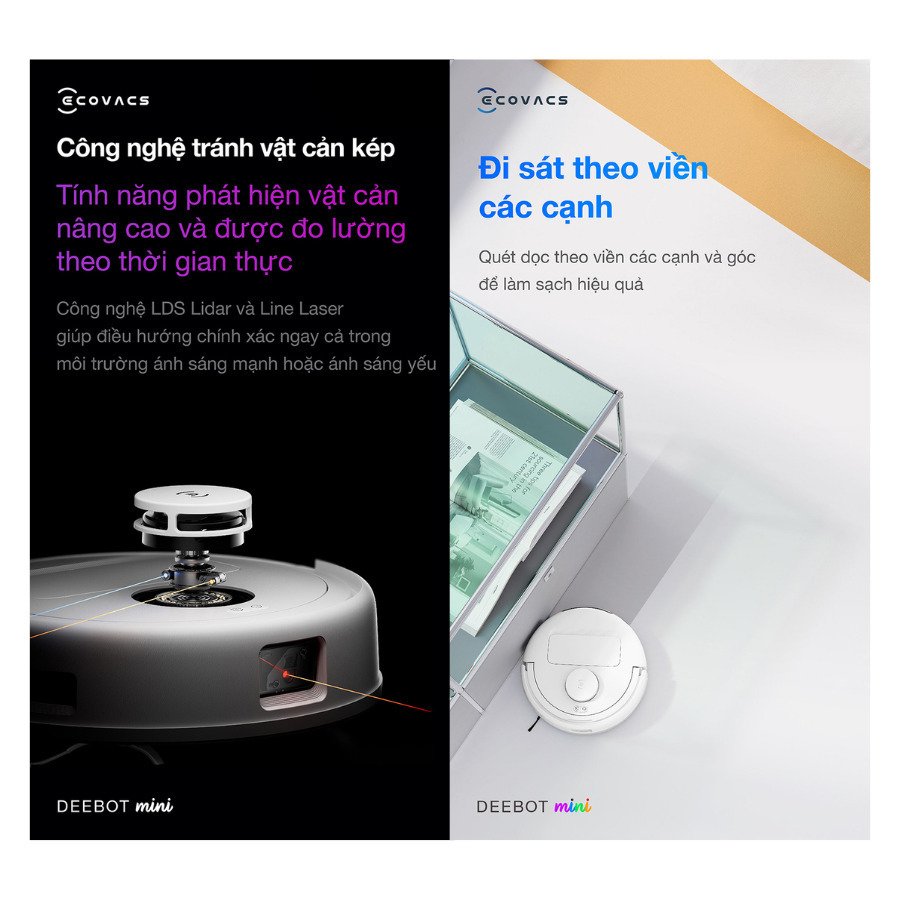robot hút bụi ecovacs deebot mini