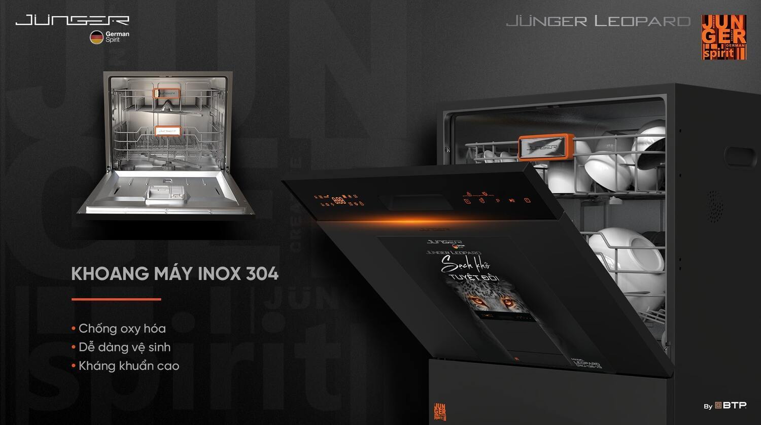 máy rửa bát junger leopard dwj-136-vg