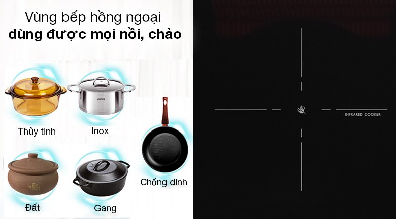 bếp từ hồng ngoại âm junger sis-68 4800w