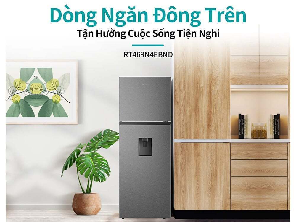 tủ lạnh hisense inverter 324 lít rt469n4ebnd